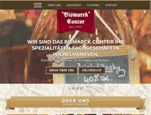 Tablet Screenshot of bismarck-contor.de